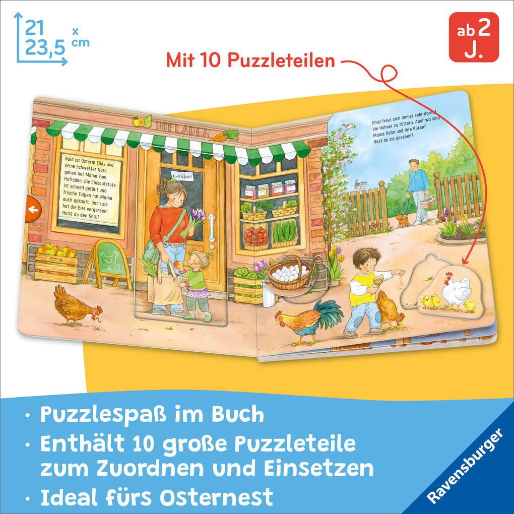 Weitere Ansicht: Mein großes Puzzle-Spielbuch - Ostern | Mila Rulff
