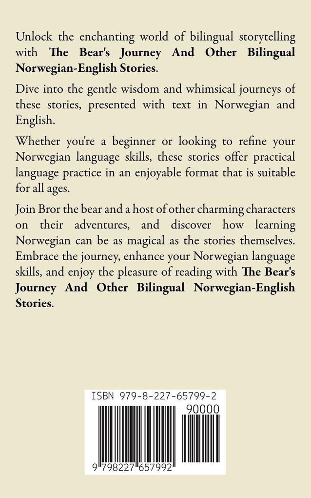 Weitere Ansicht: The Bear's Journey And Other Bilingual Norwegian-English Stories | Pomme Bilingual