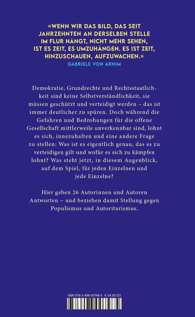 Weitere Ansicht: Demokratie | Gabriele von Arnim, Daniel Kehlmann, Lukas Bärfuss