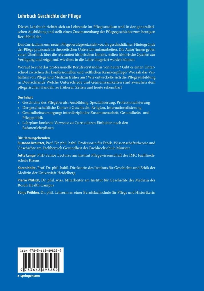 Weitere Ansicht: Lehrbuch Geschichte der Pflege