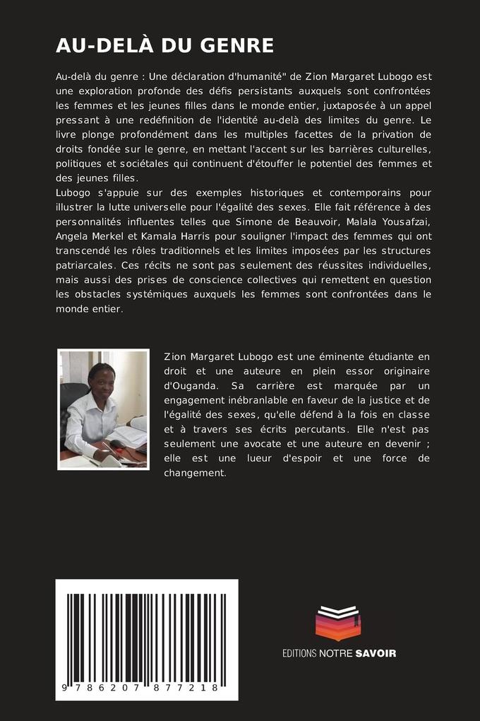 Weitere Ansicht: AU-DELÀ DU GENRE | Zion Margaret Lubogo