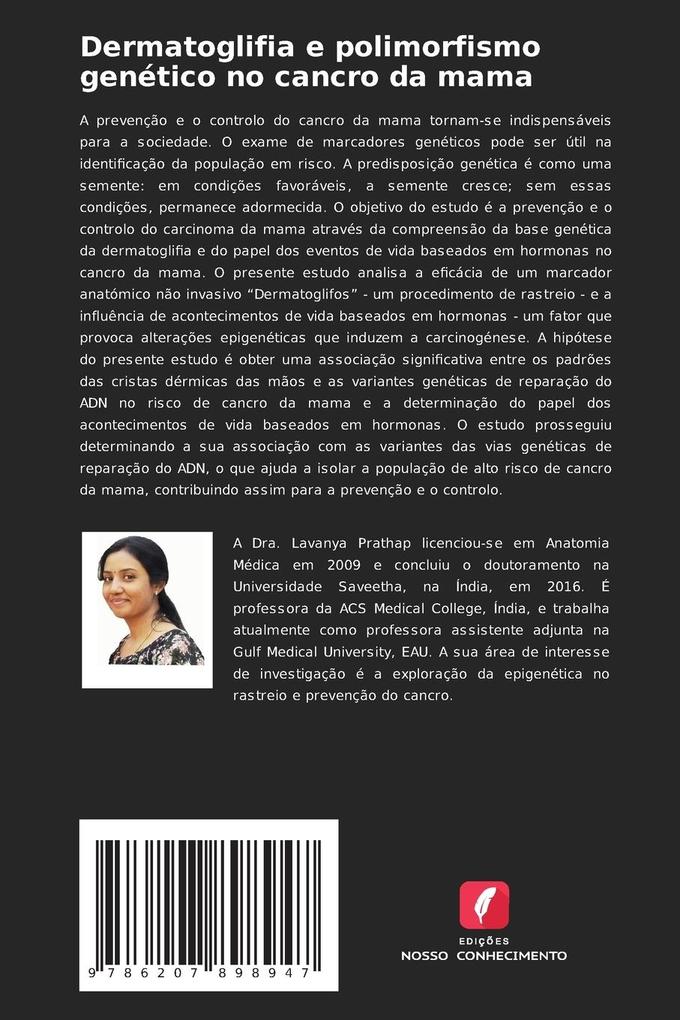 Weitere Ansicht: Dermatoglifia e polimorfismo genético no cancro da mama | Lavanya Prathap