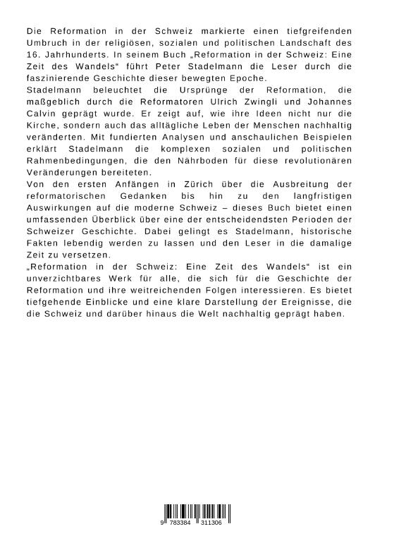 Weitere Ansicht: Reformation in der Schweiz | Peter Stadelmann