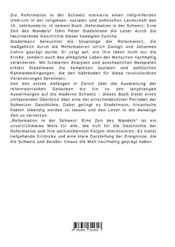 Weitere Ansicht: Reformation in der Schweiz | Peter Stadelmann
