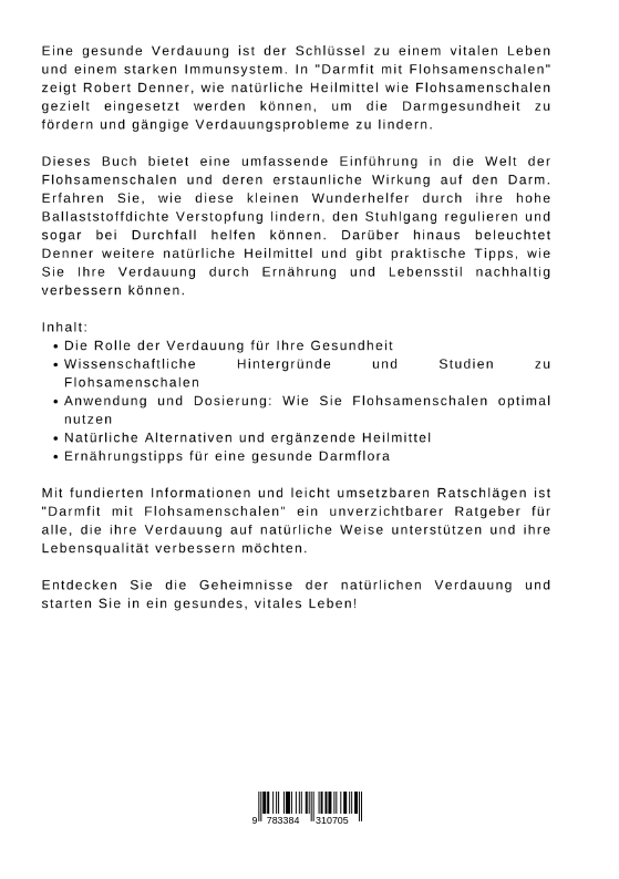 Weitere Ansicht: Darmfit mit Flohsamenschalen | Robert Denner