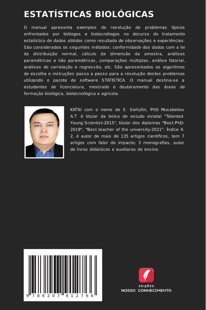 Weitere Ansicht: ESTATÍSTICAS BIOLÓGICAS | Musabekov Aydós