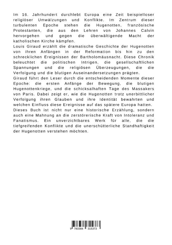 Weitere Ansicht: Die Hugenotten: Chronik ihrer Verfolgung | Louis Giraud