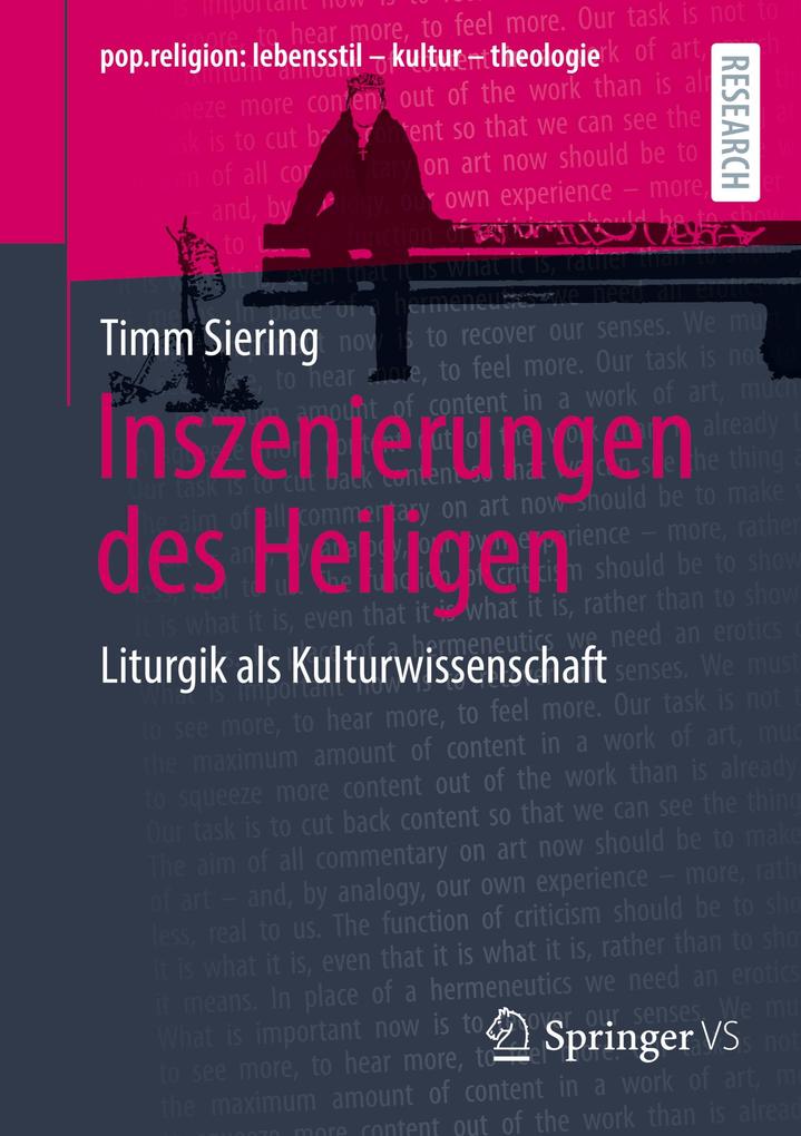 Produktbild: Inszenierungen des Heiligen | Timm Siering