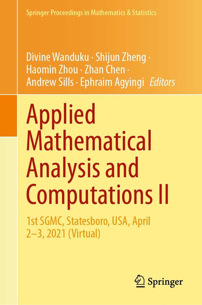 Produktbild: Applied Mathematical Analysis and Computations II