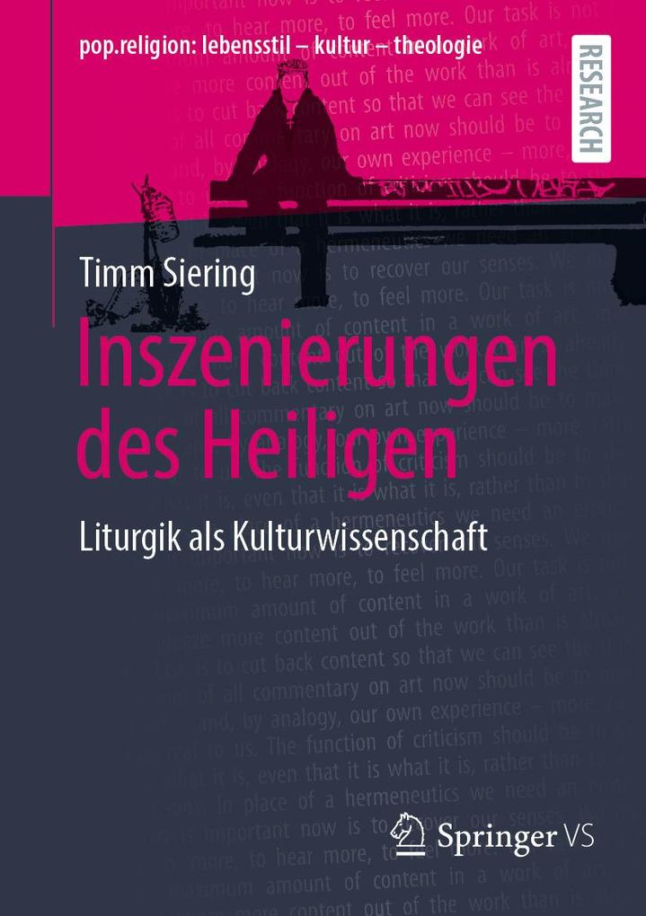 Produktbild: Inszenierungen des Heiligen | Timm Siering