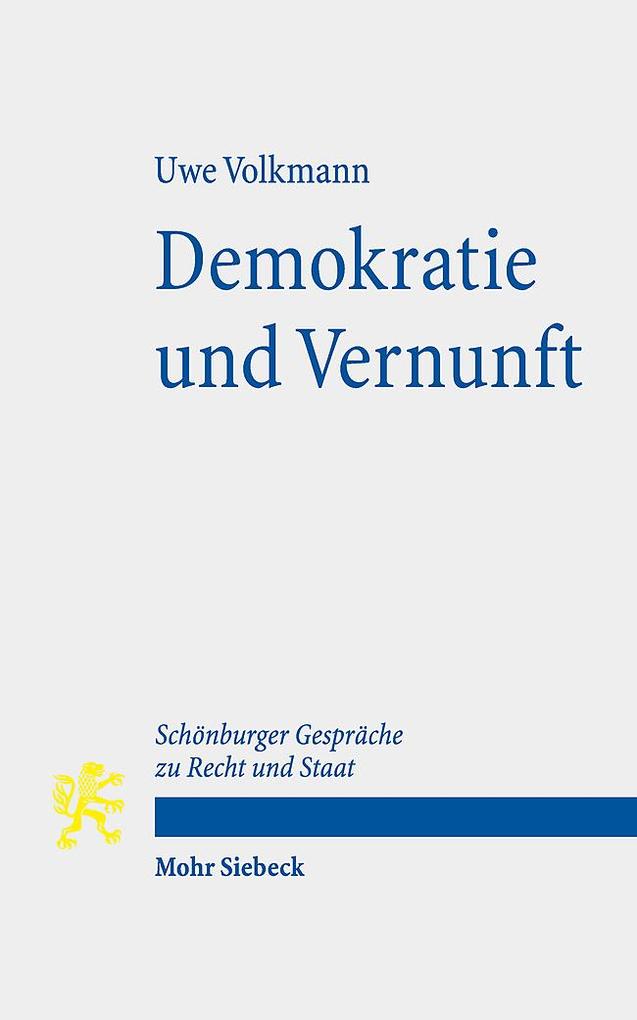 Produktbild: Demokratie und Vernunft | Uwe Volkmann
