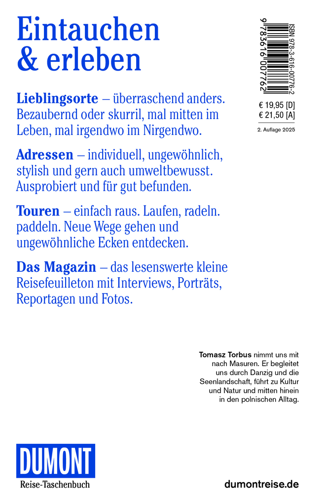 Weitere Ansicht: DUMONT Reise-Taschenbuch Reiseführer Masuren, Danzig, Marienburg | Tomasz Torbus