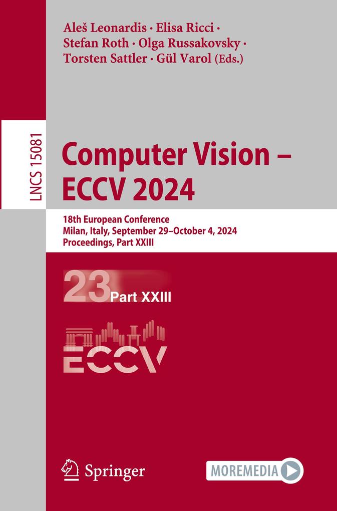 Produktbild: Computer Vision - ECCV 2024