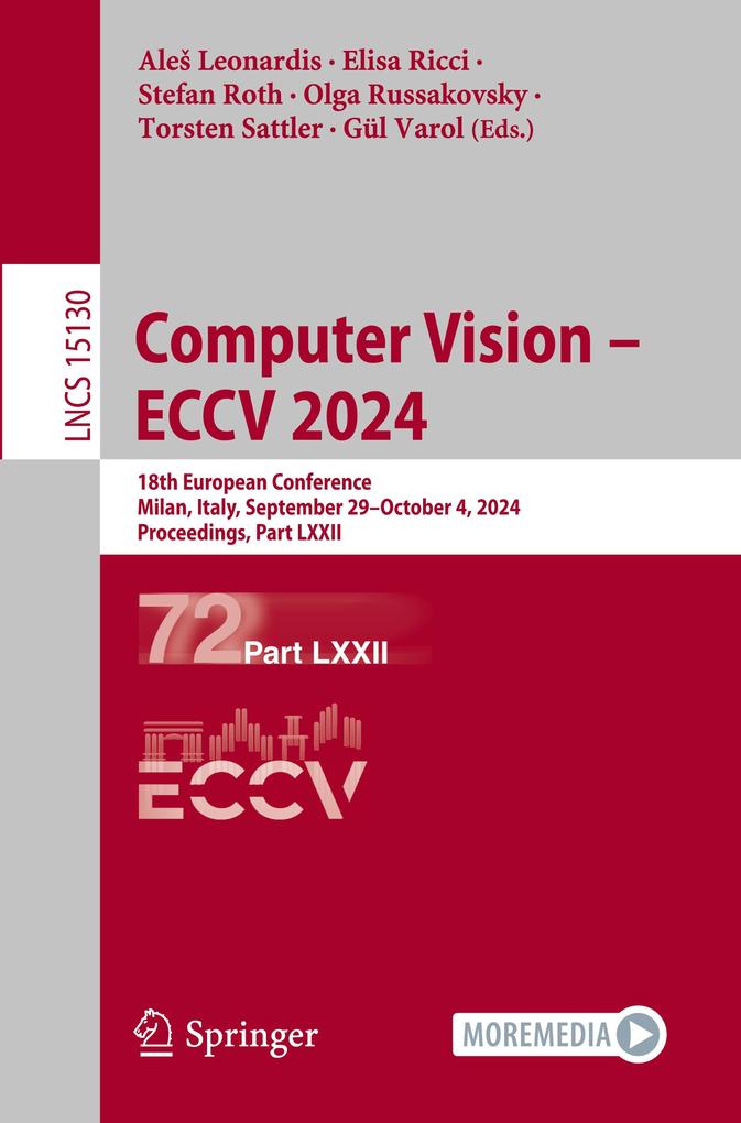 Produktbild: Computer Vision - ECCV 2024