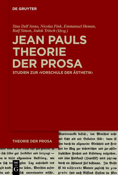 Produktbild: Jean Pauls Theorie der Prosa