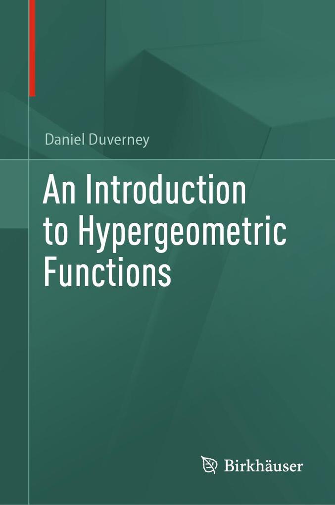 Produktbild: An Introduction to Hypergeometric Functions | Daniel Duverney