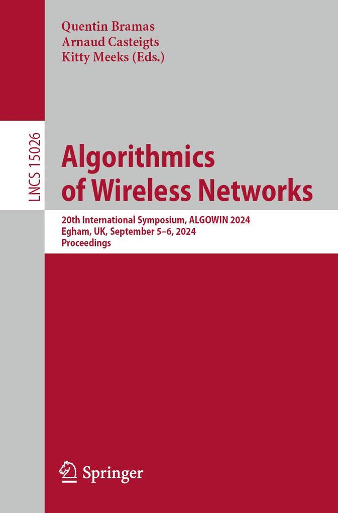 Produktbild: Algorithmics of Wireless Networks