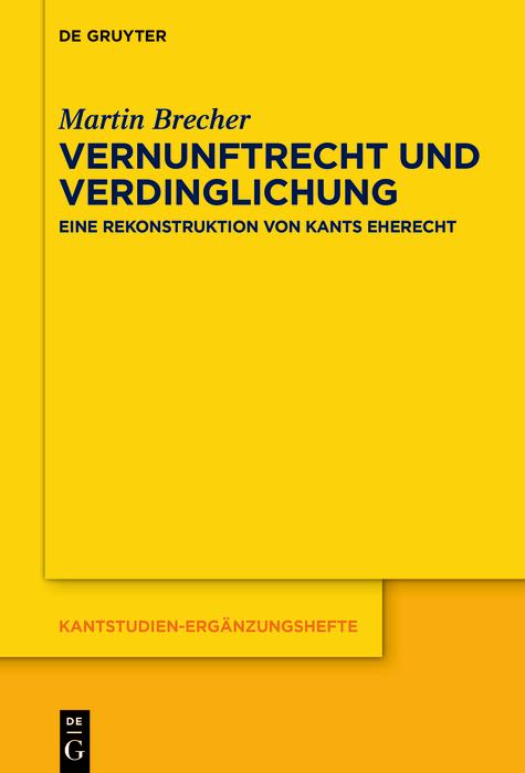 Produktbild: Vernunftrecht und Verdinglichung | Martin Brecher