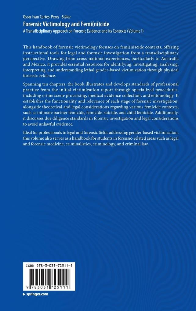 Weitere Ansicht: Forensic Victimology and Femi(ni)cide