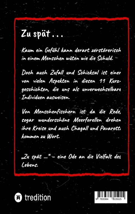 Weitere Ansicht: Zu spät . . . | Guido Sawatzki