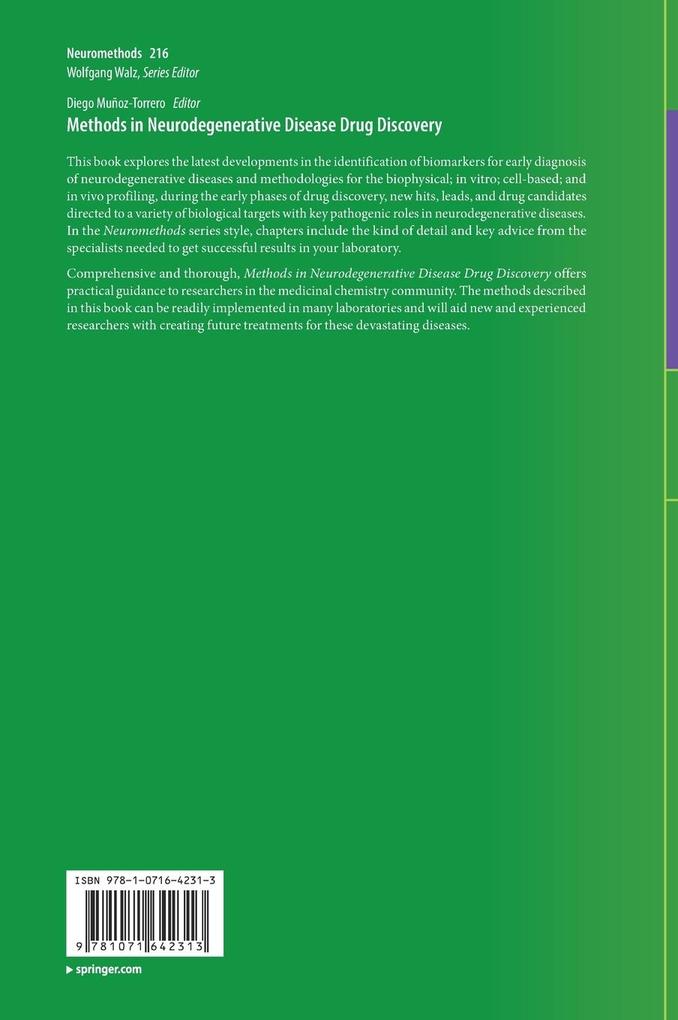 Weitere Ansicht: Methods in Neurodegenerative Disease Drug Discovery