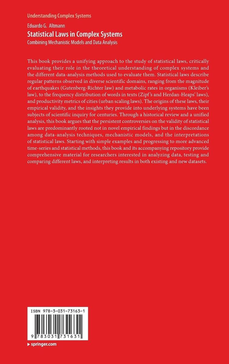 Weitere Ansicht: Statistical Laws in Complex Systems | Eduardo G. Altmann