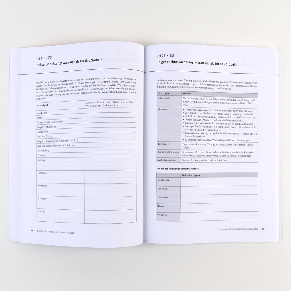 Weitere Ansicht: Therapie-Tools Grübeln | Nicole Kindermann