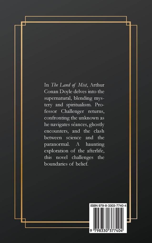 Weitere Ansicht: The Land of Mist | Arthur Conan Doyle