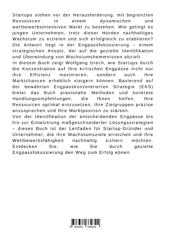 Weitere Ansicht: Startup-Wachstum durch Engpassfokussierung | Wolfgang Urech