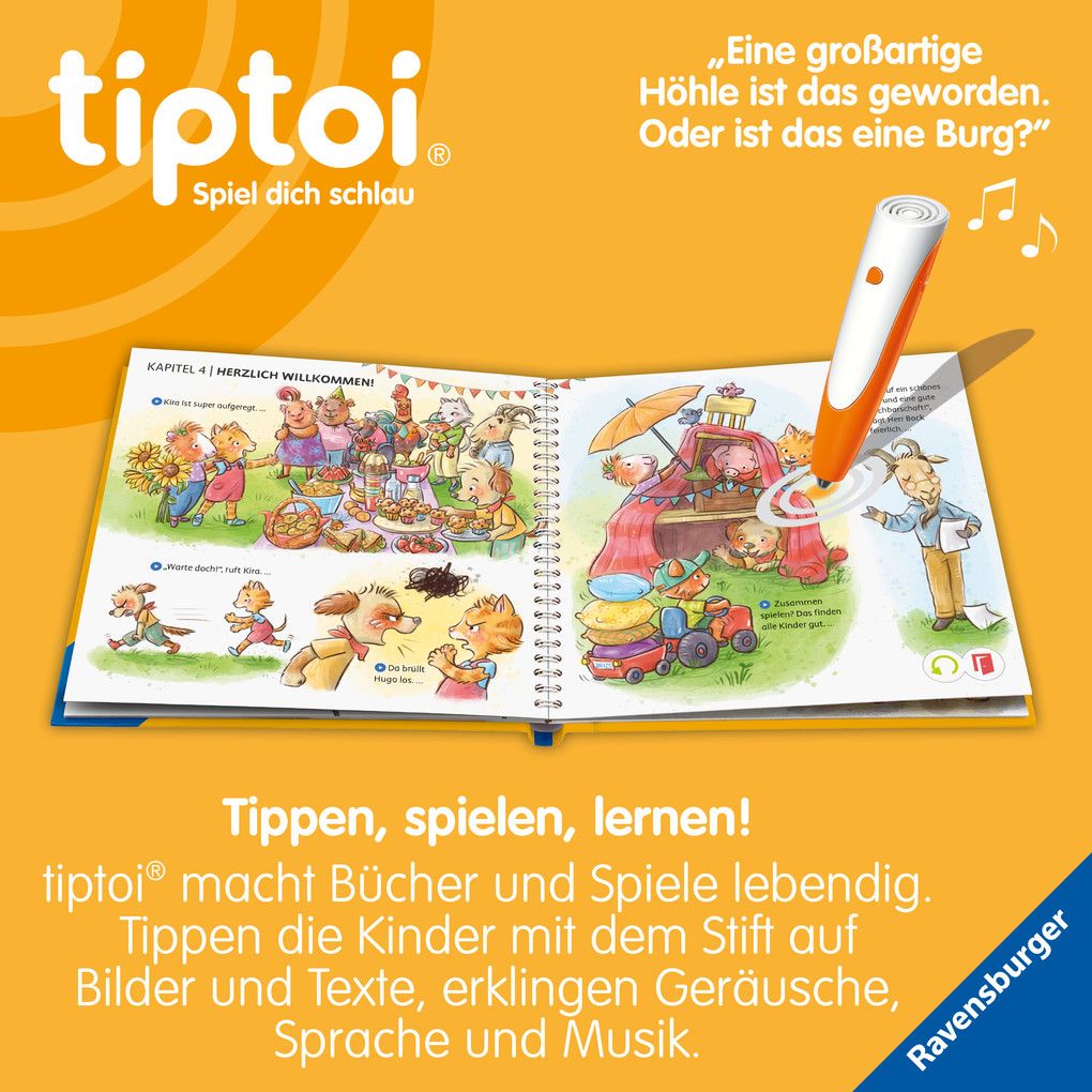 Weitere Ansicht: tiptoi® Bildergeschichten über den Umgang mit Gefühlen - Kira Katze und die Sache mit dem Streit | Anja Kiel