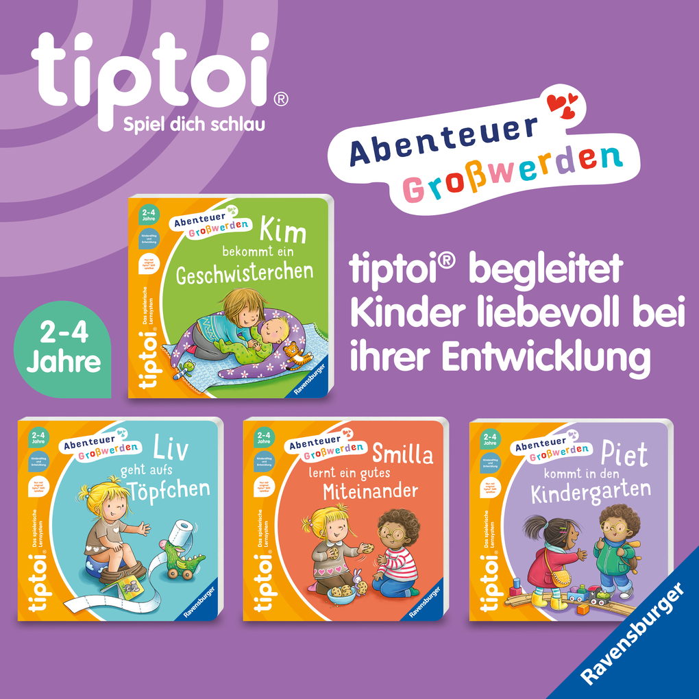 Weitere Ansicht: tiptoi® Abenteuer Großwerden - Piet kommt in den Kindergarten | Sandra Grimm