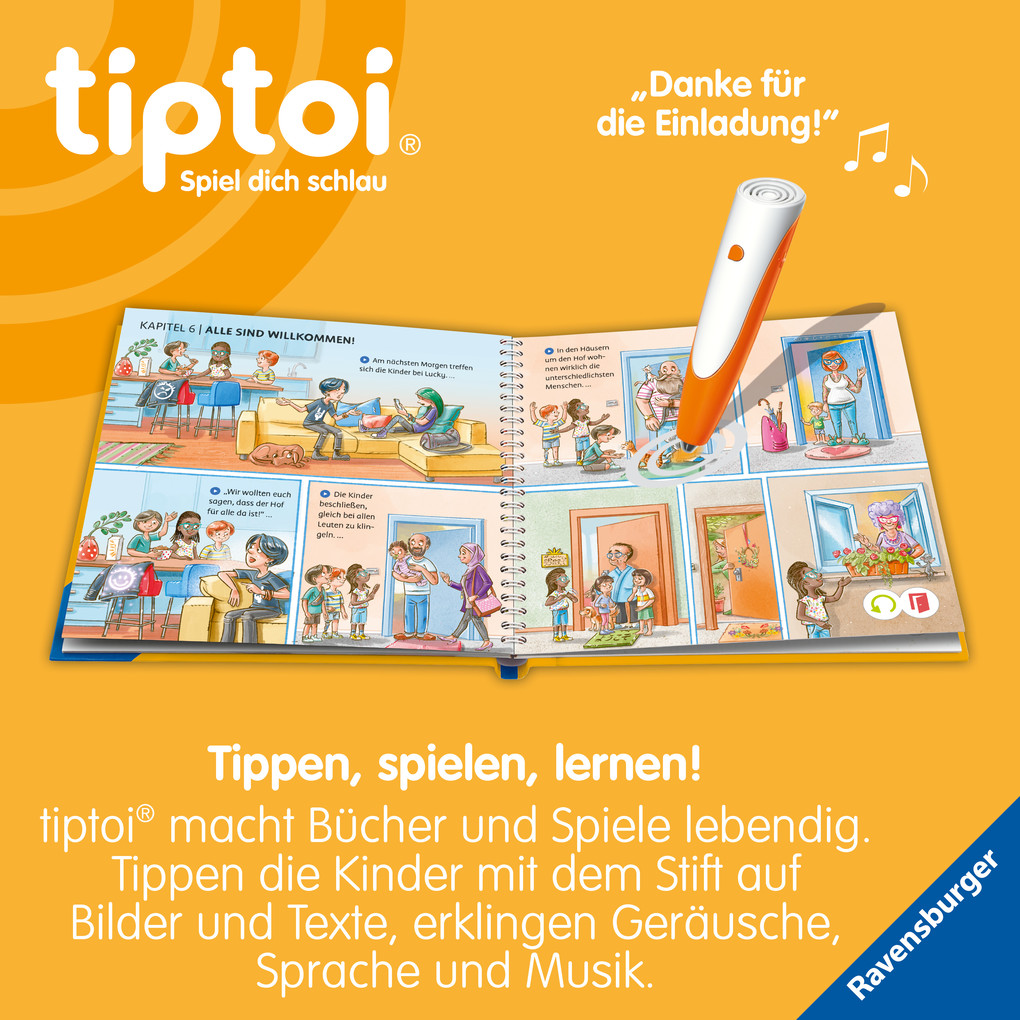 Weitere Ansicht: tiptoi® Bildergeschichten über den Umgang mit Gefühlen - Amélie Amie und die Sache mit der Vielfalt | Cee Neudert