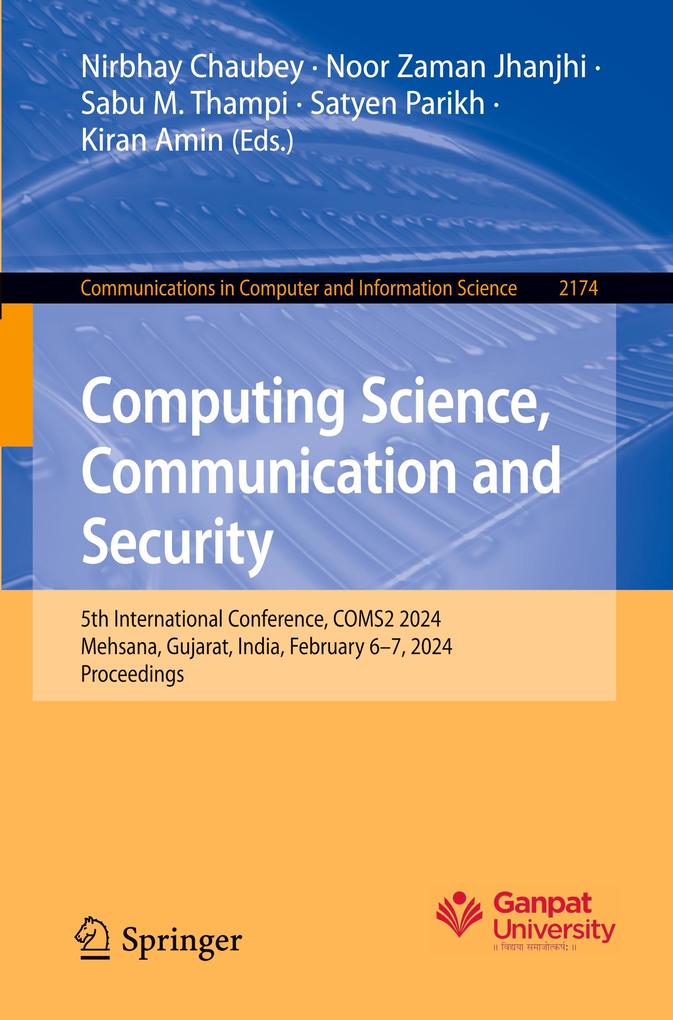 Produktbild: Computing Science, Communication and Security