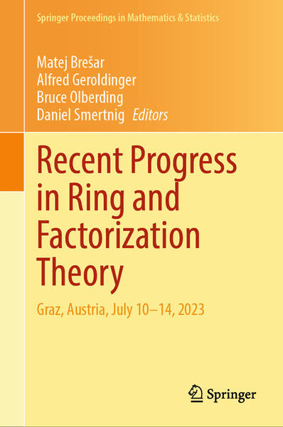 Produktbild: Recent Progress in Ring and Factorization Theory