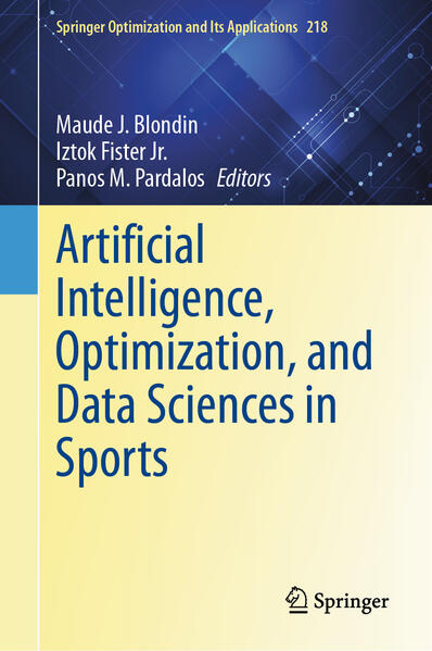 Produktbild: Artificial Intelligence, Optimization, and Data Sciences in Sports