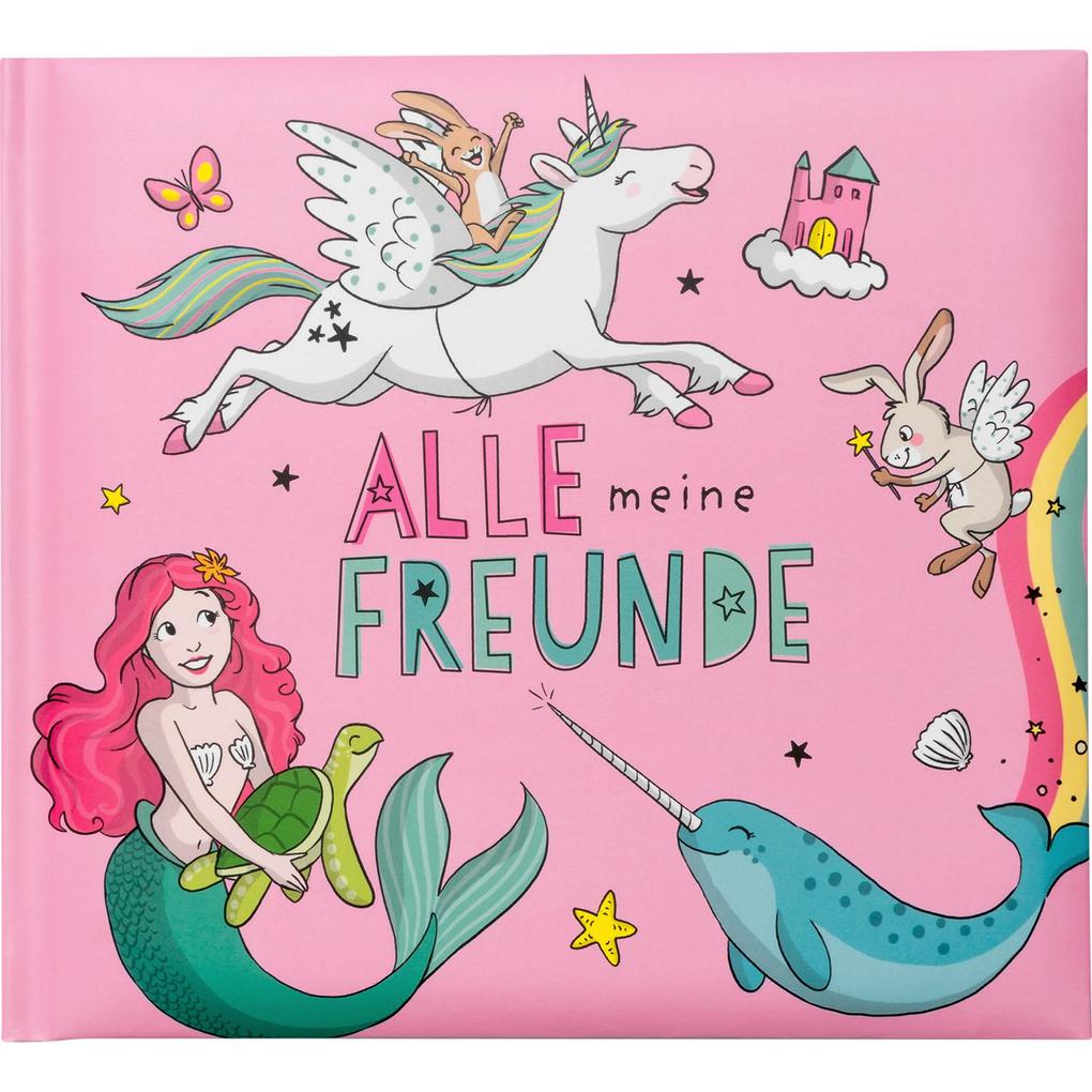Produktbild: Freundebuch Motiv Pink "Alle meine Freunde"