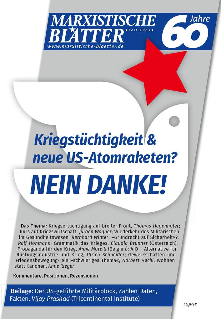 Produktbild: Kriegstüchtigkeit & neue US-Atomraketen? NEIN DANKE!