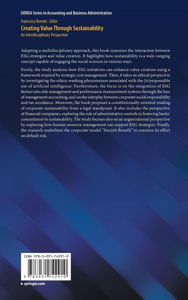 Weitere Ansicht: Creating Value Through Sustainability
