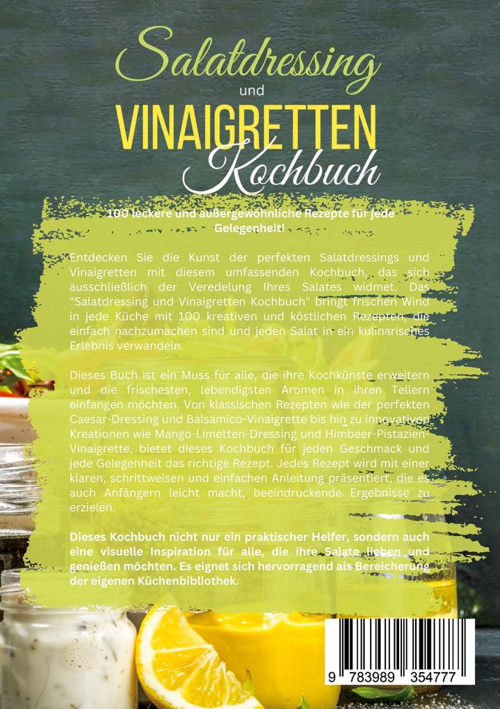 Weitere Ansicht: Salatdressing und Vinaigretten Kochbuch | Jenny Wener