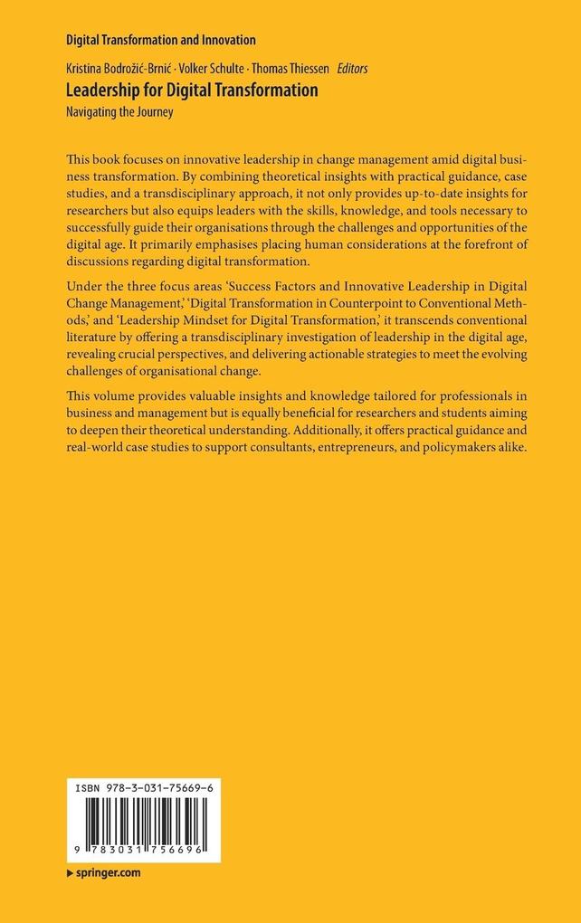 Weitere Ansicht: Leadership for Digital Transformation