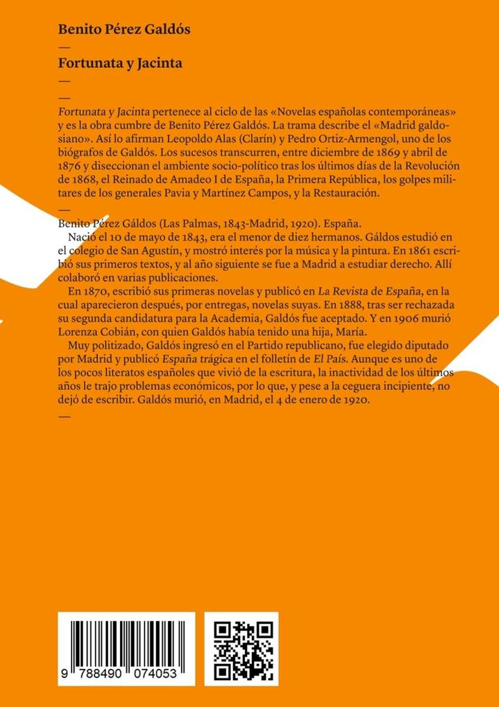 Weitere Ansicht: Fortunata y Jacinta | Benito Pérez Galdós