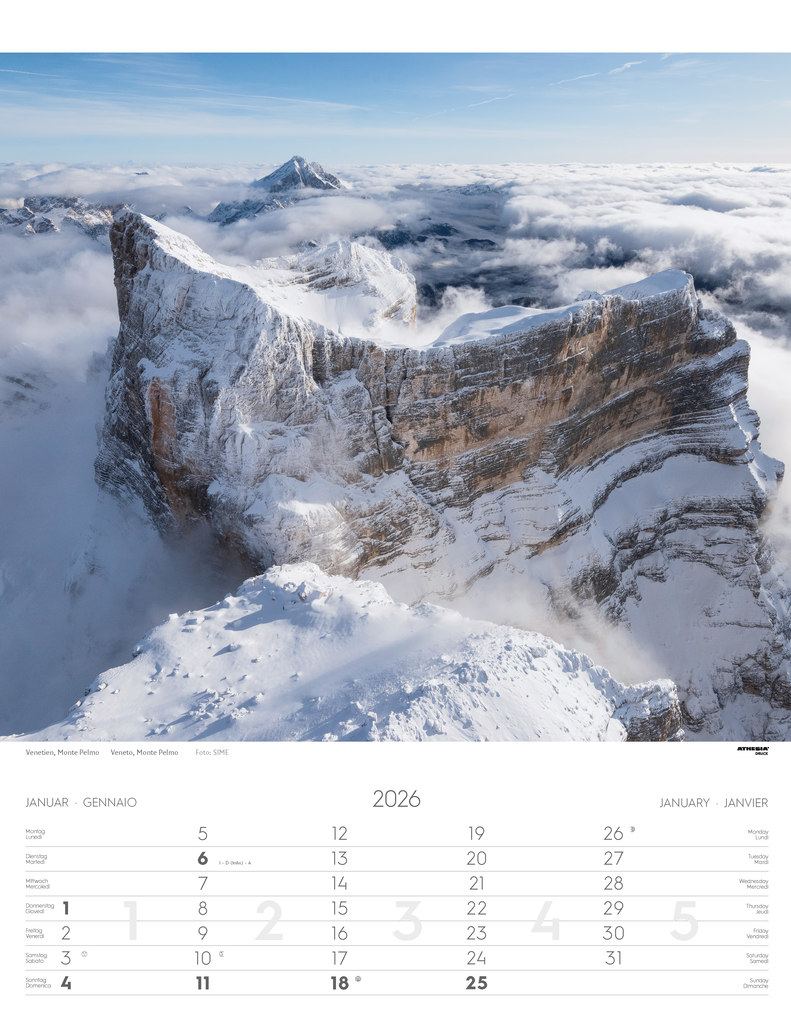 Weitere Ansicht: Weltnaturerbe Dolomiten Kalender 2026