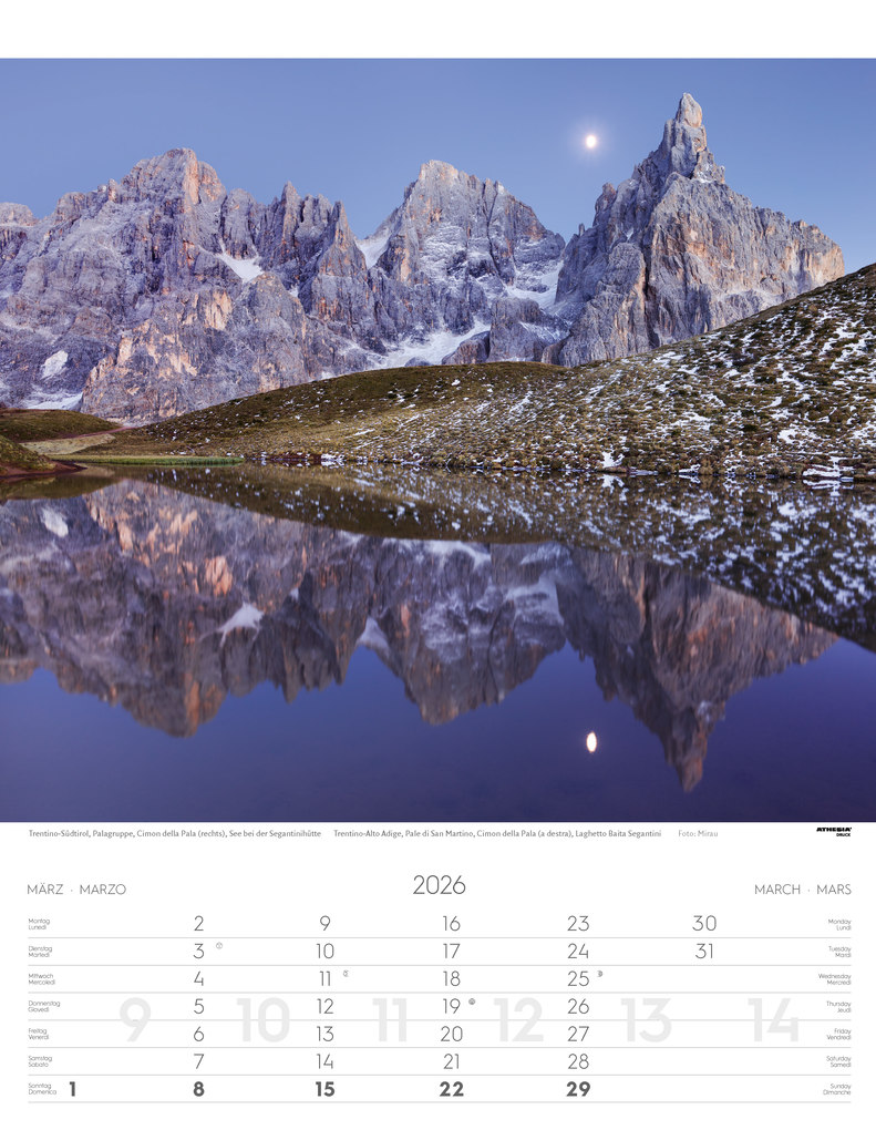 Weitere Ansicht: Weltnaturerbe Dolomiten Kalender 2026
