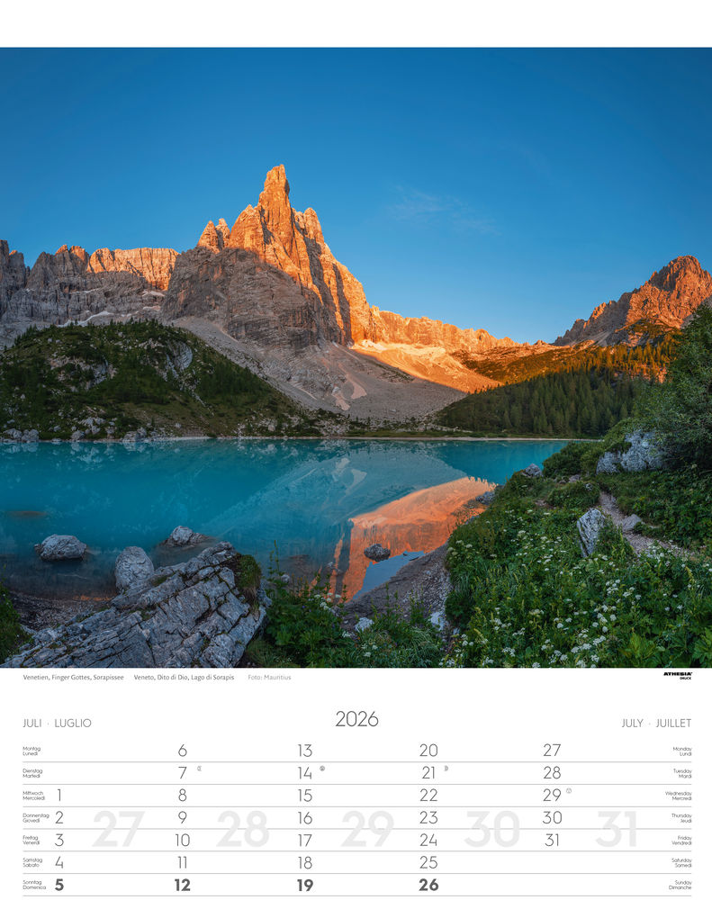 Weitere Ansicht: Weltnaturerbe Dolomiten Kalender 2026