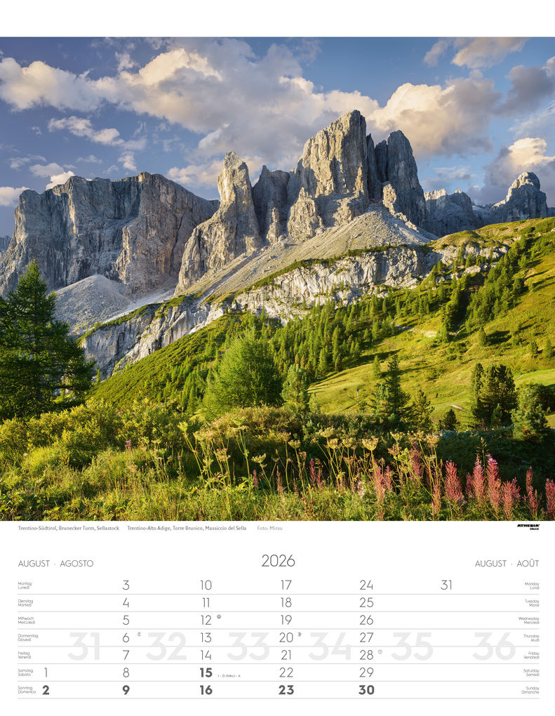 Weitere Ansicht: Weltnaturerbe Dolomiten Kalender 2026