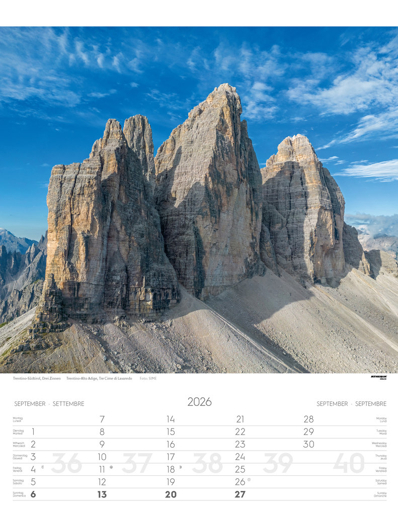 Weitere Ansicht: Weltnaturerbe Dolomiten Kalender 2026