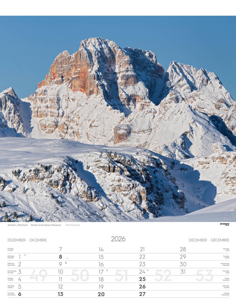 Weitere Ansicht: Weltnaturerbe Dolomiten Kalender 2026