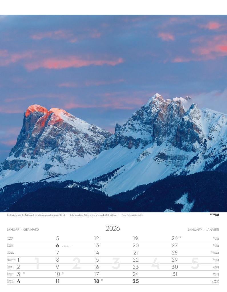 Weitere Ansicht: Südtirol Kalender 2026