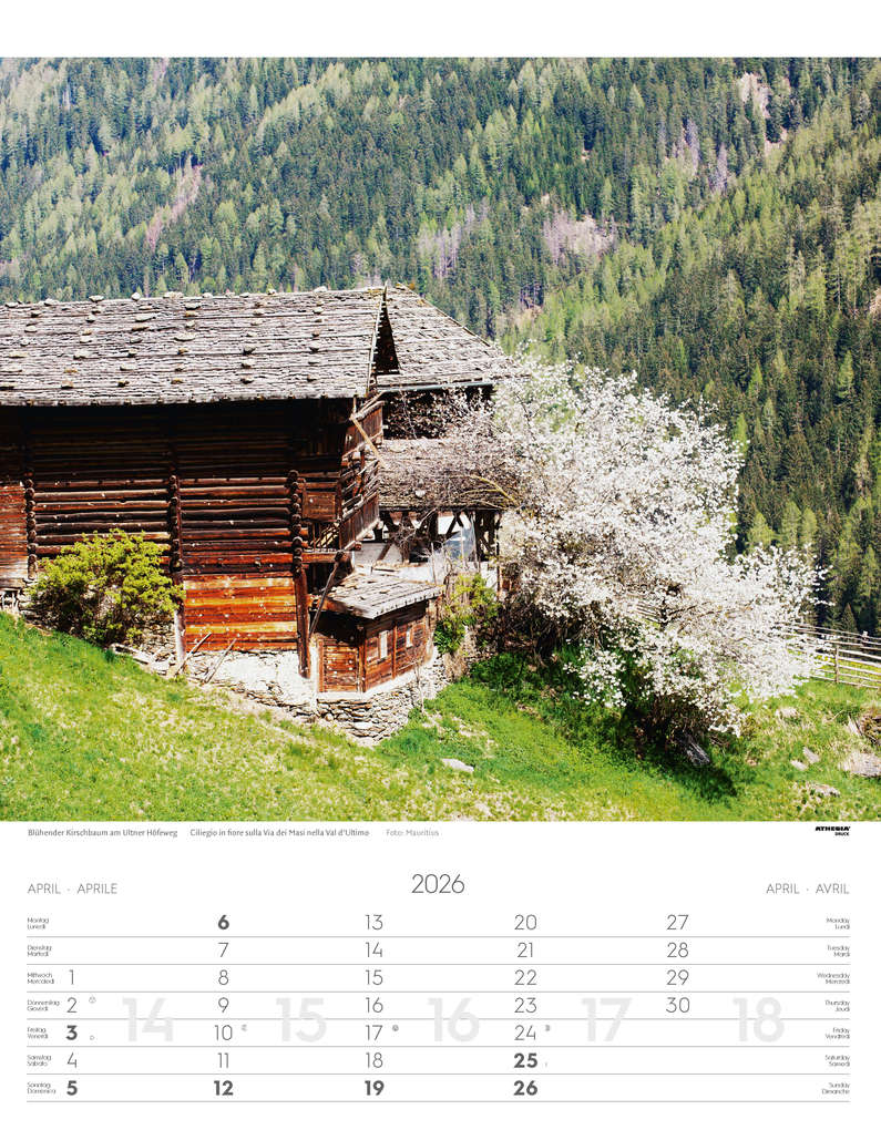 Weitere Ansicht: Südtirol Kalender 2026