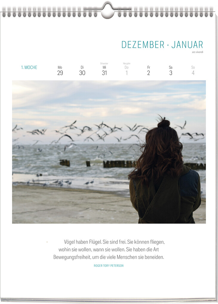 Weitere Ansicht: Literarischer Vogel - Kalender 2026 | ars vivendi verlag